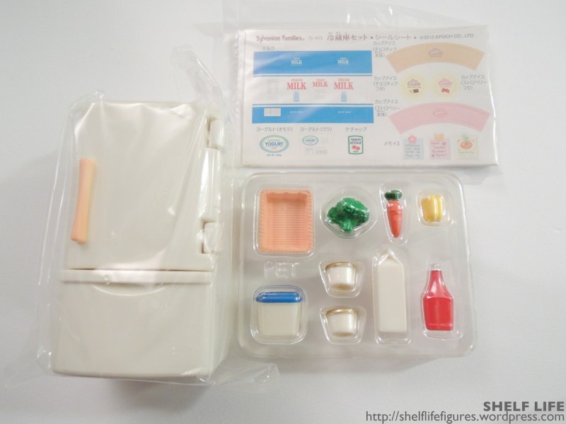 Sylvanian Families - Refrigerator Set Contents