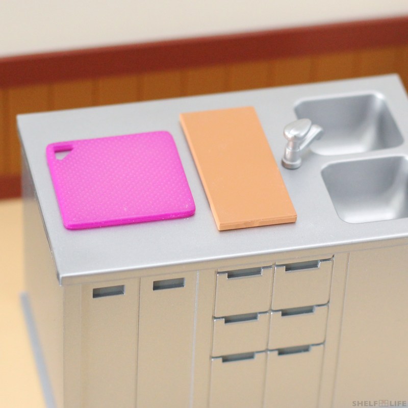 Re-ment Happiness Recipe - Cutting Board Comparison