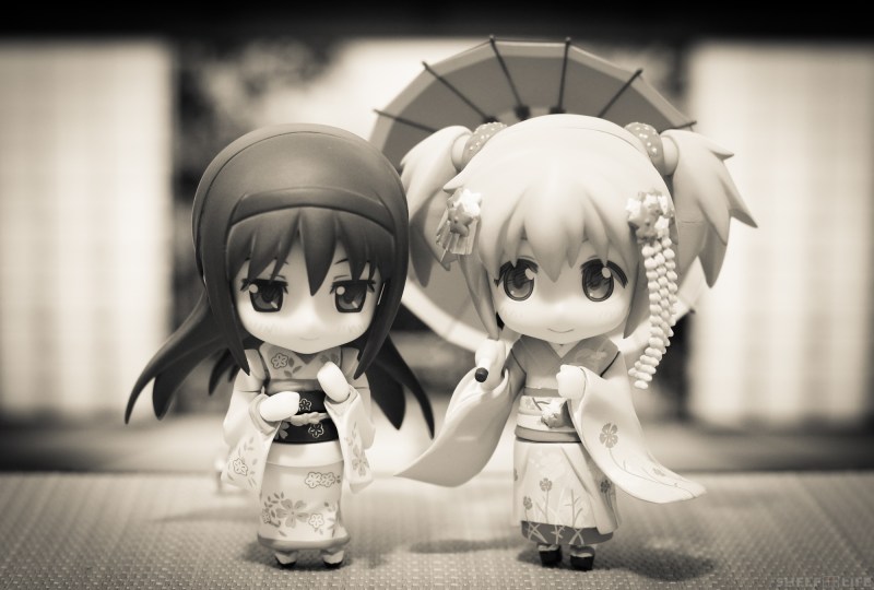 Madoka and Homura New Years - Together